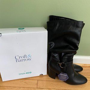 Croft & Barrow Ayeaye High Heel Slouch Boots 10